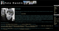 Desktop Screenshot of petemandik.com